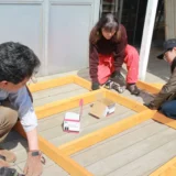 園庭作業